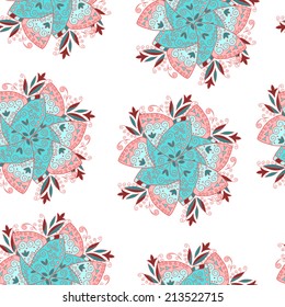 seamless white background with abstract colors vector