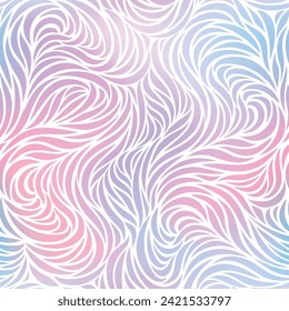 Seamless white background with abstract shapes and colors.Blue, pink, violet waves on white. Abstract gradient background cover vector. Modern digital wallpaper with vibrant color, halftone.