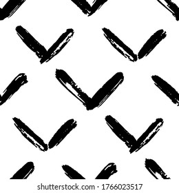Seamless white background with black ink blots. Vector illustration for web design or print.