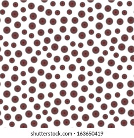 Seamless white background with brown dots