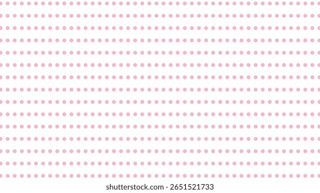Seamless white background with light pink polka dots. Versatile vector for kids, fabric, web, and celebration designs.