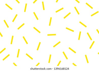 Seamless white background with yellow rectangles. The rectangles are arranged randomly.
