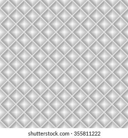 Seamless white geometric pattern, diamonds, squares, 3D tiles, vector ESP8. Endless texture can be used for wallpaper, pattern fills, web page  background,surface textures.