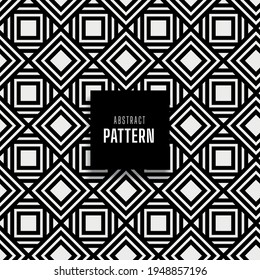 Seamless white geometric square patterned background