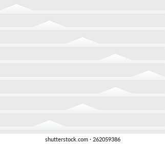 Seamless white geometrical background in paper style 