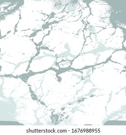 Seamless white and green detailed marble texture vector
