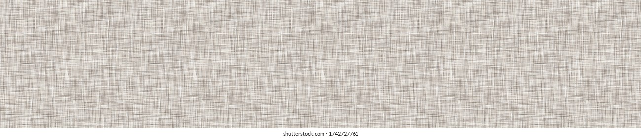 Seamless white grey woven linen texture background. Raw ecru flax hemp fiber natural pattern. Organic fibre close up weave fabric for surface material. Plain natural gray cloth textured rough canvas