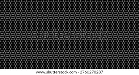 Seamless White Hexagon Pattern Background