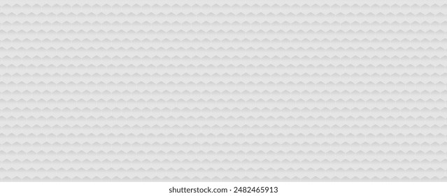 Seamless white hexagon texture background. vector