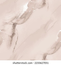 Seamless White Marble. Beige White Pattern. Cream Marble Background. Tonal White Template. Brown Abstract Marble. Brown Art Paint. Brown Color Background. Alcohol Ink Background. Coffee Alcohol Ink