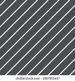 Seamless white pinstripe pattern on dark grey anthracite background