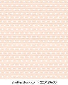 Seamless white polka dot pattern on a sweet pastel pink background. vector art image illustration background for web design, blog, desktop wallpaper, card, invitation, wedding or baby shower album...