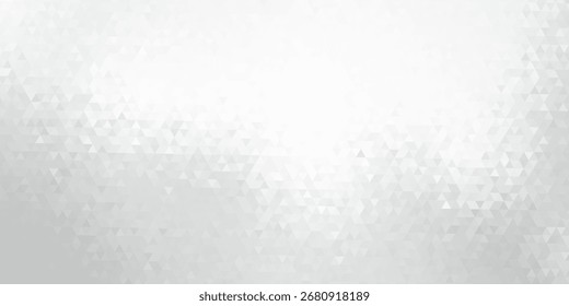 Seamless white triangles mosaic background, Silver geometric shapes pattern or abstract gradient triangular retro shapes,  illustration vector.