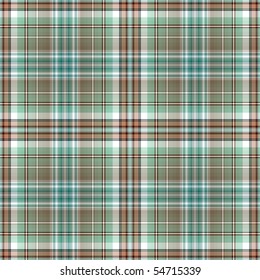 Seamless white-grey-brown-green checkered pattern (vector EPS 10)