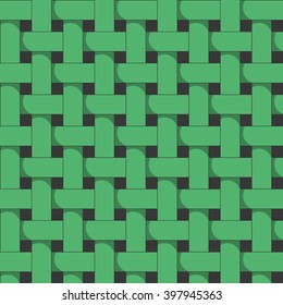 Seamless wicker green texture