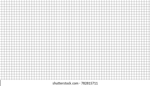 Seamless wide grid pattern art black color  linesquare background pattern. Grid layout. Wide grid design for print. Education. School notebook paper grid art in a cage. Black line table.