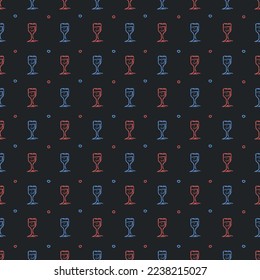 seamless wine pattern. vector doodle illustration with wine. pattern with wine