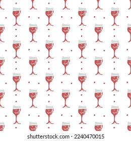 seamless wine pattern. vector doodle illustration with wine. pattern with wine