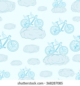 Seamless winged bicycles