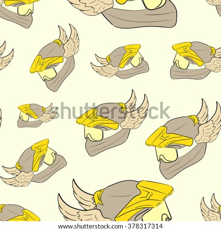 Seamless winged motorcycle helmets