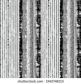 Fondo texturado de rayas irregulares abstractas de invierno impecables. patrón negro y gris.