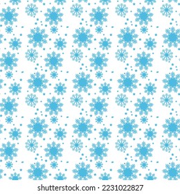 Fondo de invierno sin incandescencias con copos de nieve azules eps 10