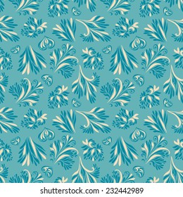 Seamless winter background  paper craft design
