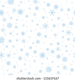 Seamless Winter Background With Snowflakes