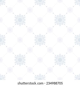 Seamless winter background with snowflakes