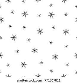 Seamless winter Background with Snowflakes.Vector illustration.