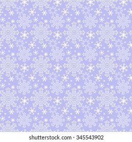 Seamless winter blue Wallpaper with Snowflakes