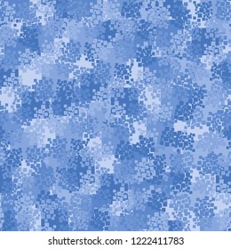 Seamless winter camouflage. Editable.