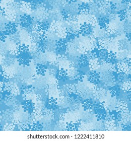 Seamless winter camouflage. Editable.