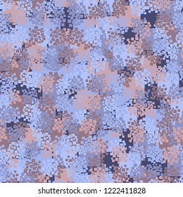 Seamless winter camouflage. Editable.