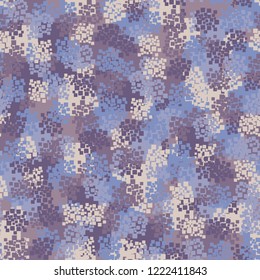 Seamless winter camouflage. Editable.
