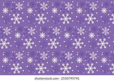 Fondo lindo del invierno inconsútil con el fondo infantil blanco de los copos de nieve. Para el diseño de tarjetas de felicitación, Fondo de pantalla, papel de embalaje de vacaciones, publicidad de la tienda, tela textil