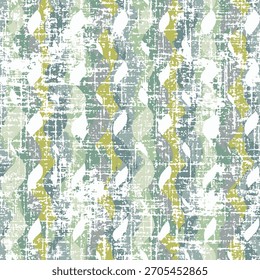 Padrão de vetor ornamental geométrico de inverno sem costura. Fundo verde de lesma texturizado abstrato.