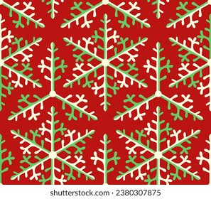 Seamless winter holidays background with snowflakes. Christmas ornamental decorative pattern. Vector texture - Powered by Shutterstock - Get 15% off with code: PIKWIZARD15