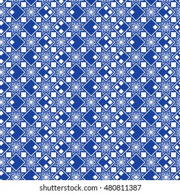 Seamless winter nordic pattern .Vector print in traditional Norwegian style.Winter background.Textile texture