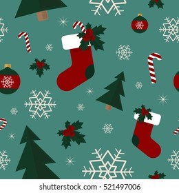 Seamless winter pattern. Christmas background, seamless tiling, great choice for wrapping paper pattern.
