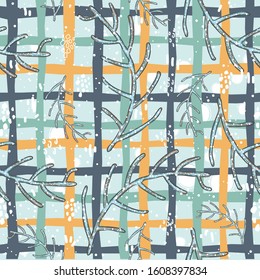 Seamless Winter Pattern. Merry Christmas Texture. Vector Illustration