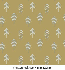 Seamless winter pattern in Scandinavian style. Minimalism 4
