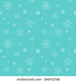 Seamless winter pattern with snowflakes. Vector illustration, EPS10.