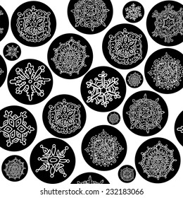 Seamless winter texture. Winter background. Christmas template.