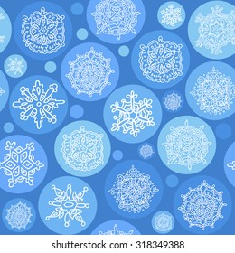 Seamless winter texture. Winter background. Christmas template. Endless texture can be used for printing onto fabric, paper or scrap booking, wallpaper, pattern fills, web page background.