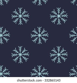 Seamless winter texture. Winter background. Christmas template. Hand drawn snowflakes.