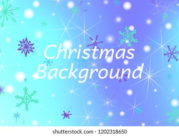 Seamless Winter Texture with Cute Snowflakes and Shiny Lights. Festive Background for Christmas Decoration, Print, Dress. Vertical A4 Vector Background.
