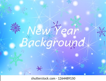 Seamless Winter Texture with Delicate Snowflakes and Shiny Lights. Festive Background for Christmas Decoration, Cloth, Dress. Vertical A4 Vector Background.
