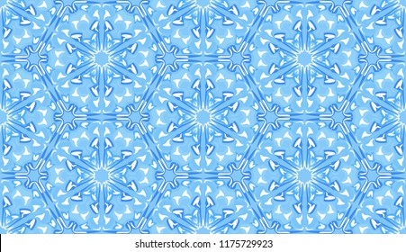 Seamless winter texture. Frosty pattern. Snowflakes.