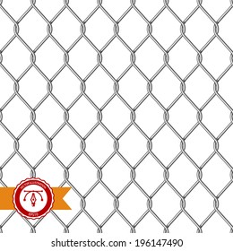 Seamless Wire Mesh. Net. Cage. Vector illustration